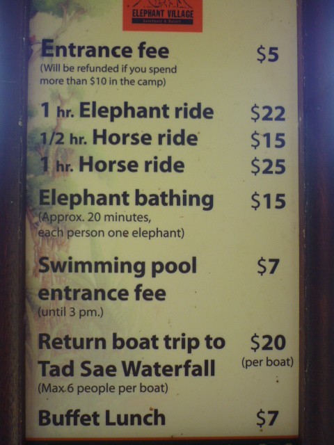 Elephant Village Luang Prabang rates