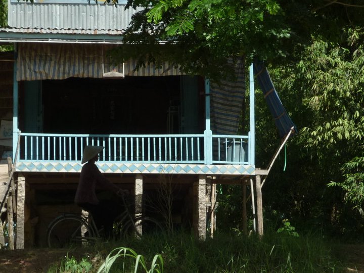 Traditional stilted house Turtle Island