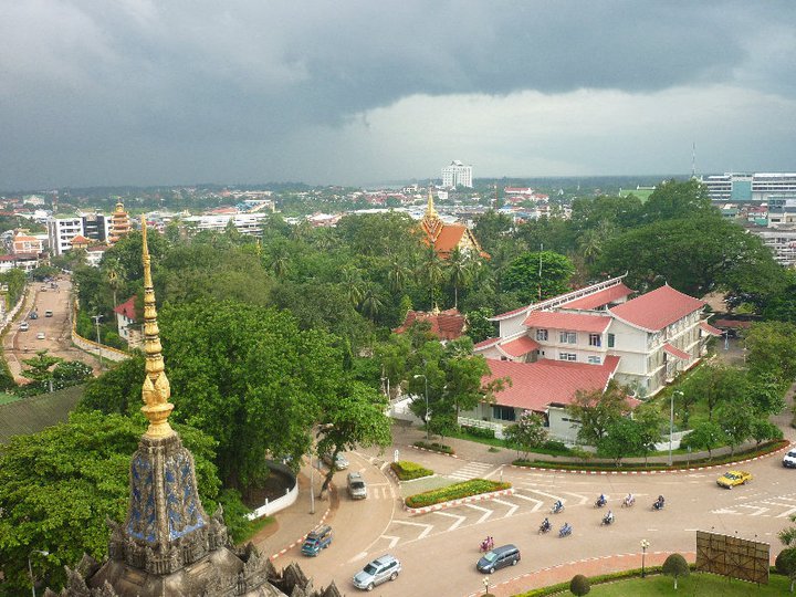 View over the city of Vietntiane